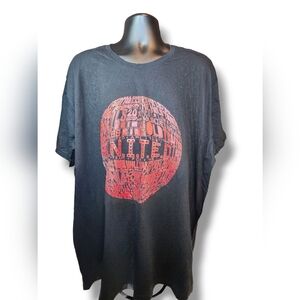 Manchester United FC Red Typography Football Active T-Shirt Short Sleeve Black